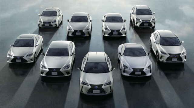 Lexus electrified vehicle lineup