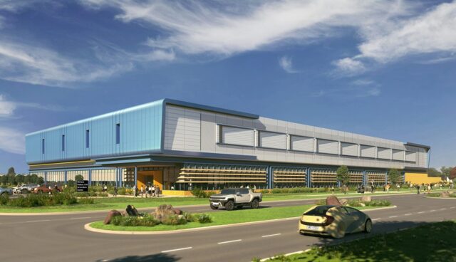 GM Wallace Battery Cell Innovation Center - rendering